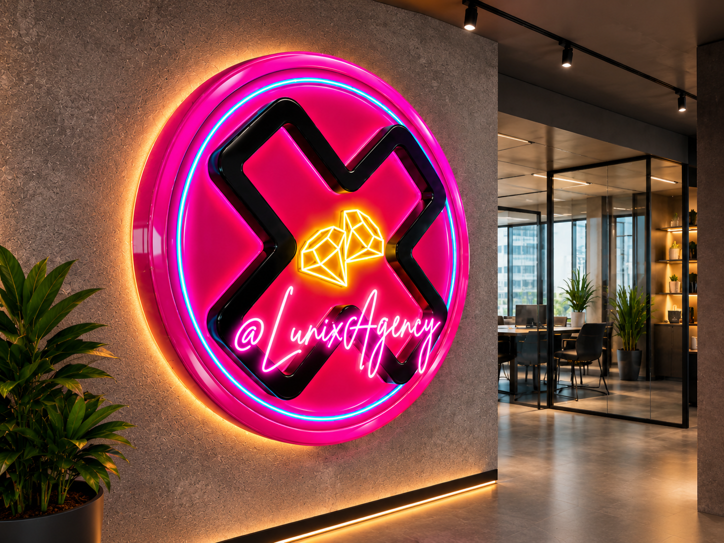Lunix Agency e Giordana Celeste em ambiente de LIVE