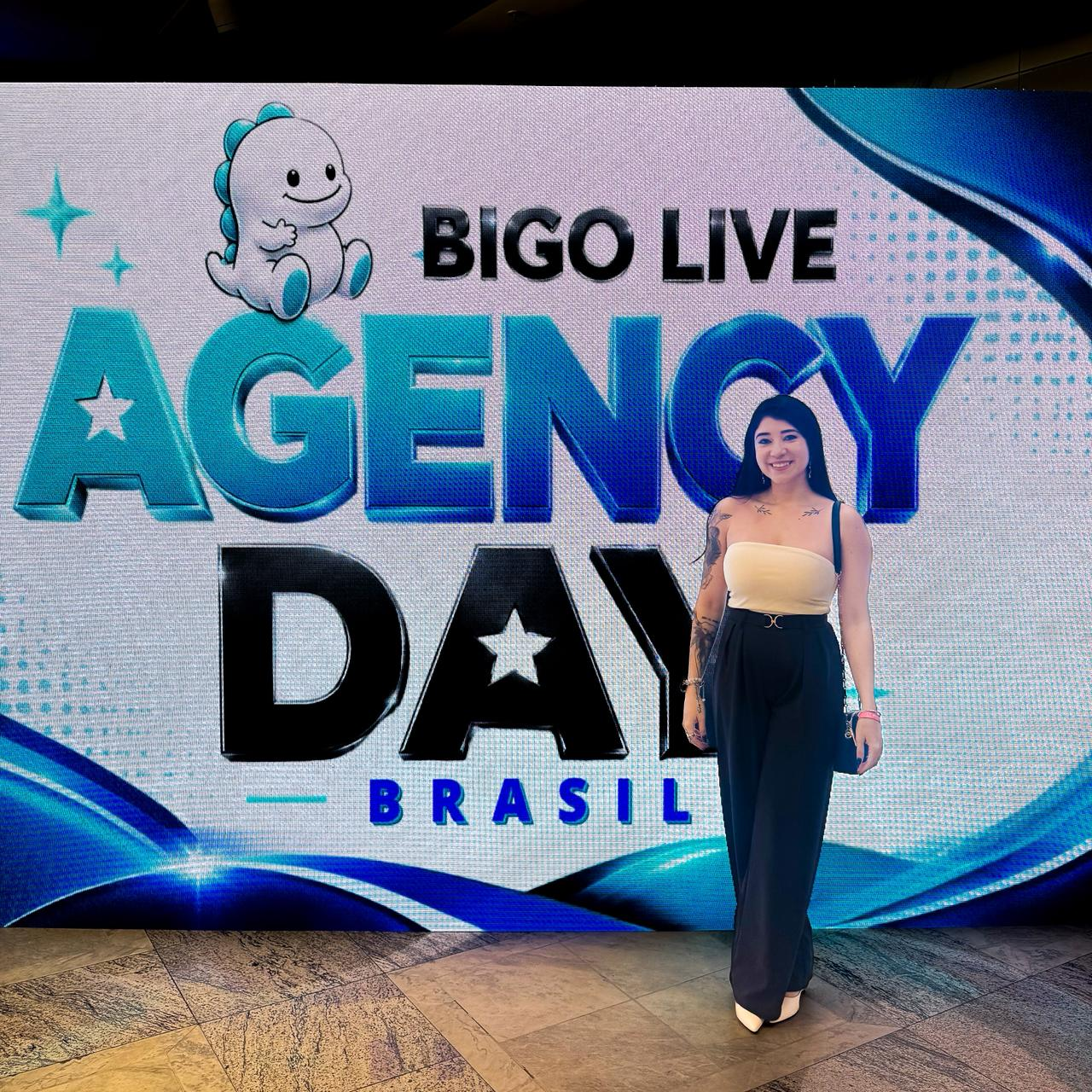 Giordana Celeste em evento Bigo Live Agency Day Brasil